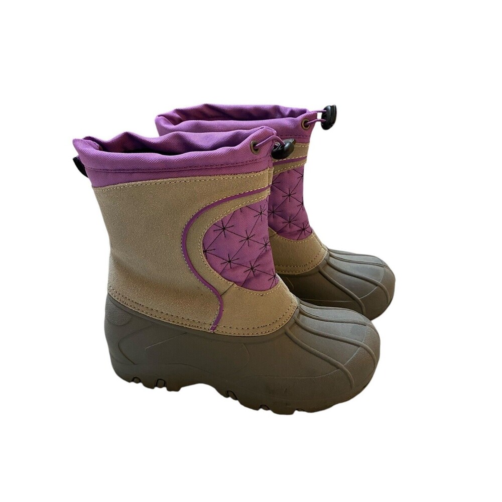 Sporto Winter Boots Size 4 Kids Purple Gray
